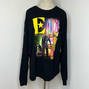 🔹 Elton John 2019 Farewell Yellow Brick Road Tour Long Sleeve Concert Tee